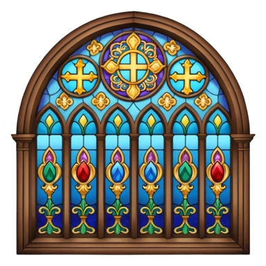 Catholic church window sticker