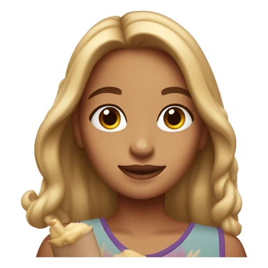 young woman holding malibu sticker