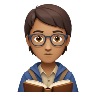 jobs book seeker low poly sticker