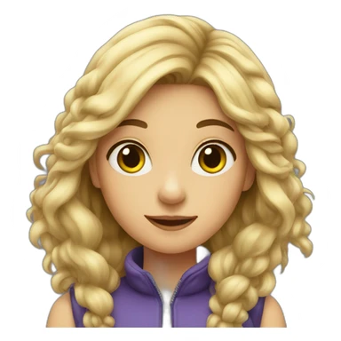 girl with fly sticker