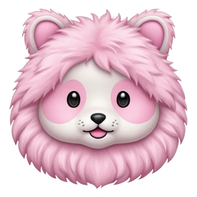 Furry Baby Pink Diary sticker