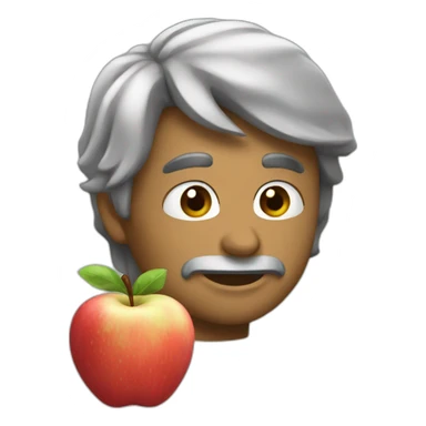 manzana enfadada sticker