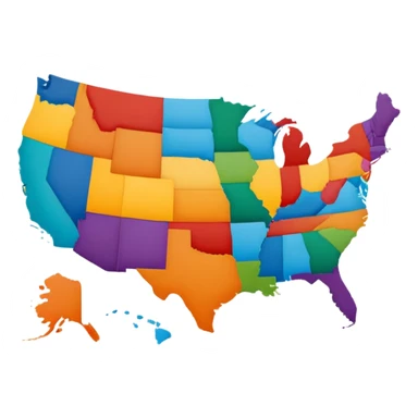 state of usa sticker
