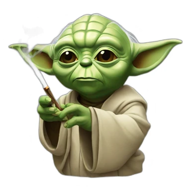 Yoda smoke sticker