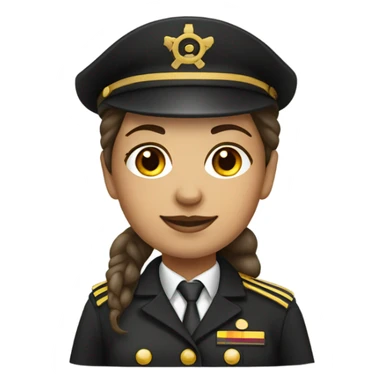 Ship Captain Woman german Skin  sticker