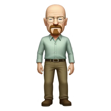 make a full-body emoji of walter white standing sticker