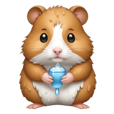 wet hamster  sticker