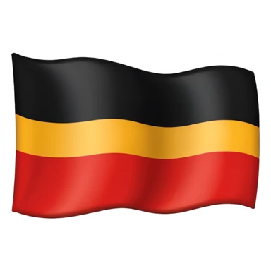 CReate me an emoji of the 2nd Reich, the German Empire also known as the Kaiserreich. Its flag is a Tricolor like germanys current one. make the top color be Black, the central one be white and the botton one red sticker