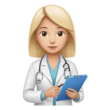 doctor with checklist sticker