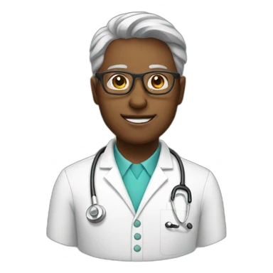 doctor with the glasses sticker