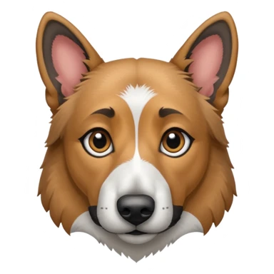 chien croisé malinois berger australien (ressemble + au malinois, yeux gris et poils mi long et gris sticker