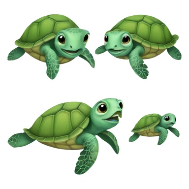 Baby sea turtle  sticker