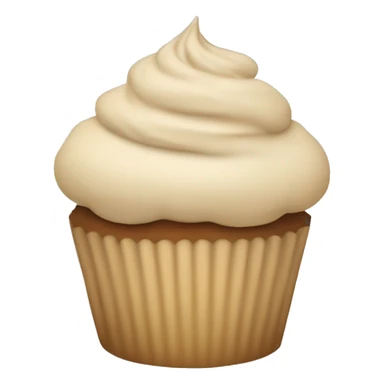 beige cupcake sticker