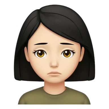 triste pelo negro sticker