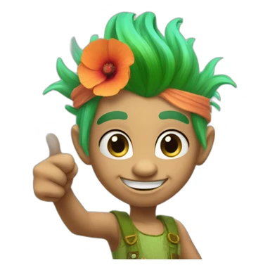 trolls poppy thumbs up sticker