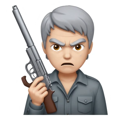 😶‍🌫️and🔫 sticker