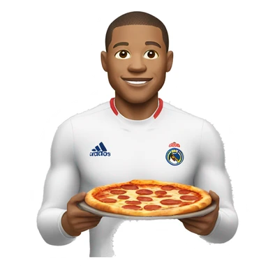 Mbappé qui mange une pizza  sticker