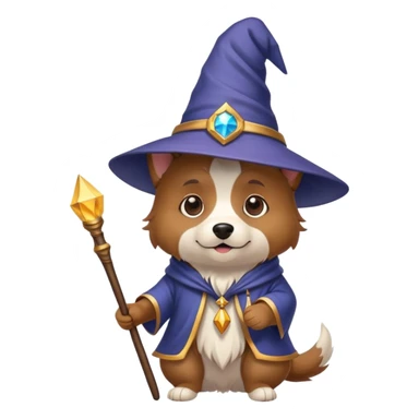 wizard dog sticker