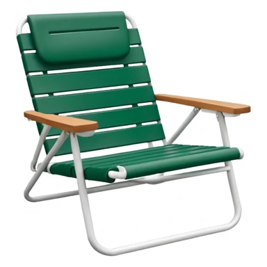 forest green and white lawn chairf sticker