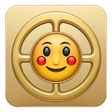 chakana symbol, extremely simple, no shading, no gradients, apple emoji style sticker