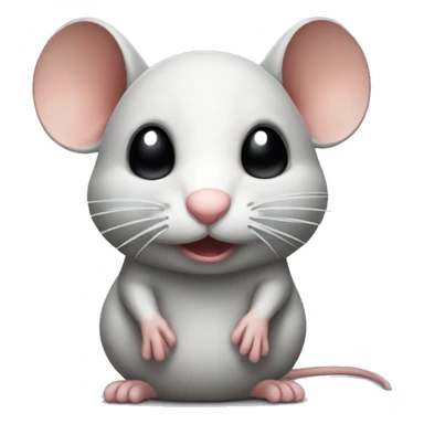 Mouse with a guilty face sticker
