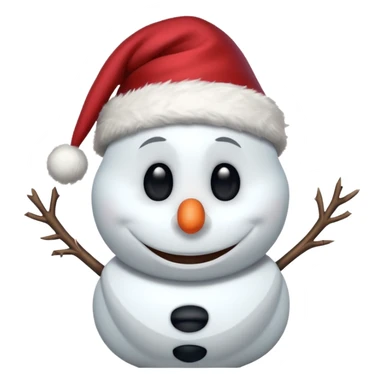 olaf with christmas hat sticker