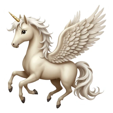 Whimsical pegasus  sticker