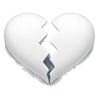 Two white hearts that connected with each other for rest of their lives  sticker