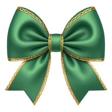 Coquette bow green sticker