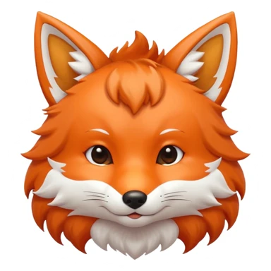 une tête de renard trop kawaii sticker