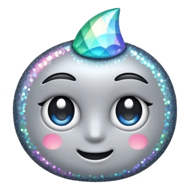 vamp glitter gray sticker