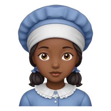 black girl with bonnet sticker