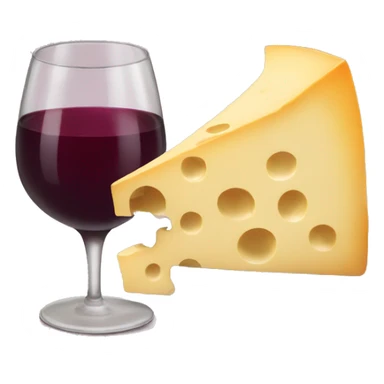 cheese and wine sticker