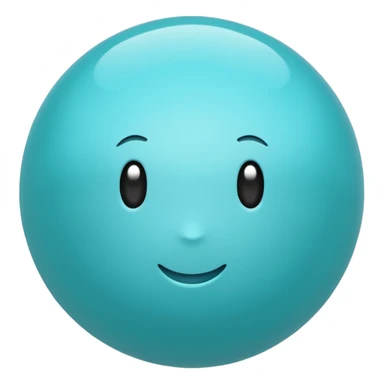 aqua color ball sticker