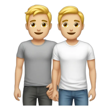 boyfriend love couple gay men white sticker