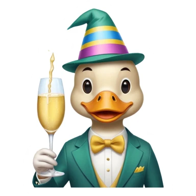 Duck with alcohol sticker