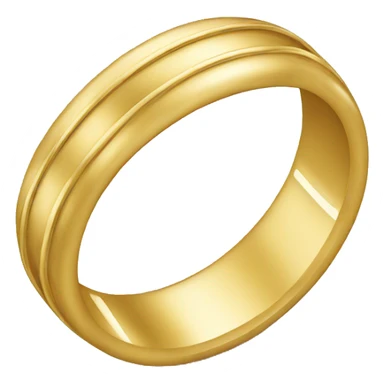 Gold wedding band sticker