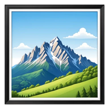 the mountain "Säntis" in St. Galler Rheintal, based on this picture > https://www.hoherkasten.ch/wp-content/uploads/2023/05/Slider_Hoher-Kasten_Sommer.jpg sticker
