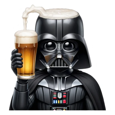 Darth Vader beer  sticker