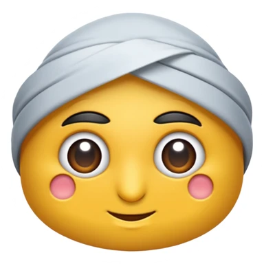 Sus işareti yapan yüz mavi sticker