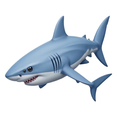 a shark with legs wearing blue nike shoes sticker