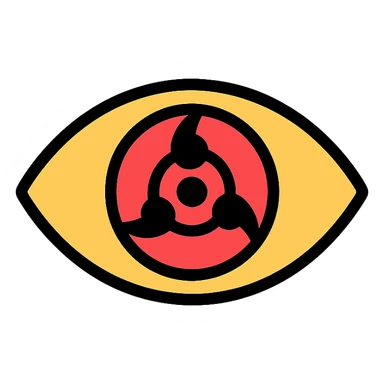 sharingan eye icon sticker