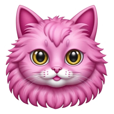 sparkly pink cat sticker