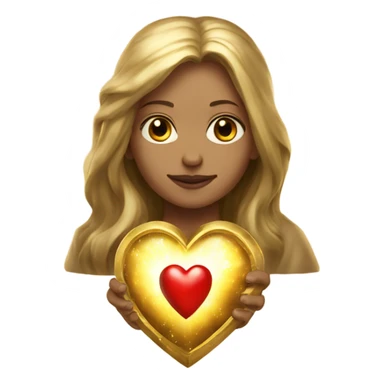 gold sacred heart magical wizarding sticker