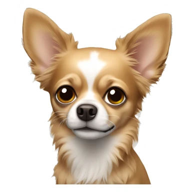 Chihuahua Brown shaggy sticker