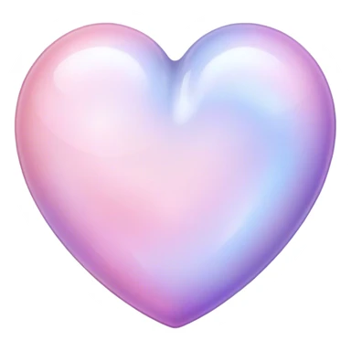 Moonstone heart pink purple pastel sticker