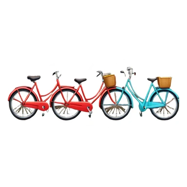 Cinematic Realistic Amsterdam Canal Houses Landmark Emoji, featuring narrow, gabled facades in vibrant colors reflecting on the calm canal waters, with bicycles lining the cobblestone streets. sticker