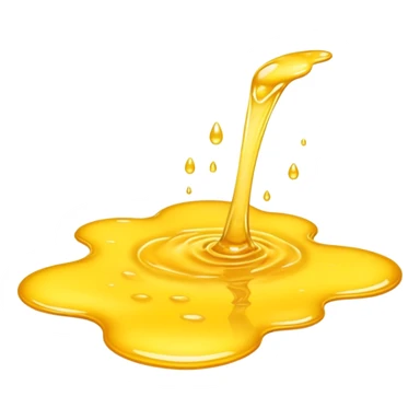 puddle of yellow liquid sticker