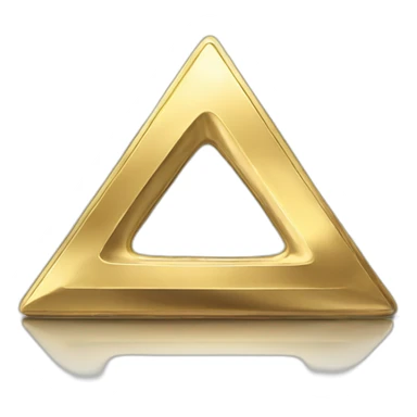 curved triangle gold coin with large "0" label sticker