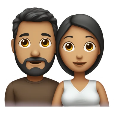 A pregnant woman with her husband  sticker